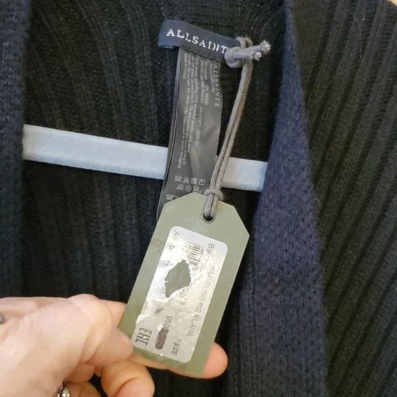 All Saints Traveling Rib Ruana One Size Fits All NWT'S - Picture 7 of 9